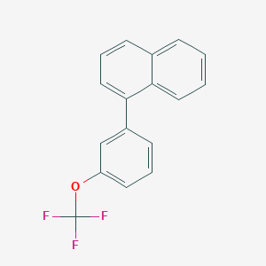 molecular formula C17H11F3O B11838757 1-(3-(Trifluoromethoxy)phenyl)naphthalene 