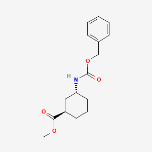 methyl (1R,3R)-3-(phenylmethoxycarbonylamino)cyclohexane-1-carboxylate