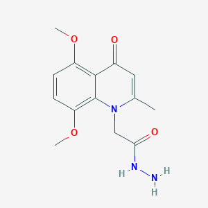 2-(5,8-Dimethoxy-2-methyl-4-oxoquinolin-1(4H)-yl)acetohydrazide