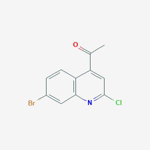 1-(7-Bromo-2-chloroquinolin-4-yl)ethanone