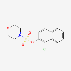 molecular formula C14H14ClNO4S B1183892 1-Chloro-2-naphthyl 4-morpholinesulfonate 