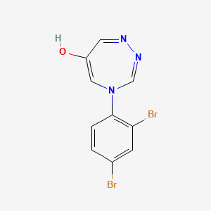 4-(2,4-Dibromophenyl)-1,2,4-triazepin-6-ol
