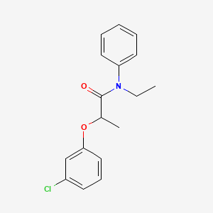 2-(3-chlorophenoxy)-N-ethyl-N-phenylpropanamide