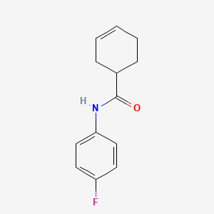 molecular formula C13H14FNO B1183928 N-(4-fluorophenyl)-3-cyclohexene-1-carboxamide 