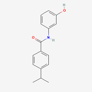 molecular formula C16H17NO2 B1183934 N-(3-hydroxyphenyl)-4-isopropylbenzamide 