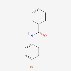 molecular formula C13H14BrNO B1183940 N-(4-bromophenyl)-3-cyclohexene-1-carboxamide 