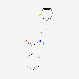 molecular formula C13H17NOS B1183943 N-[2-(2-thienyl)ethyl]-3-cyclohexene-1-carboxamide 