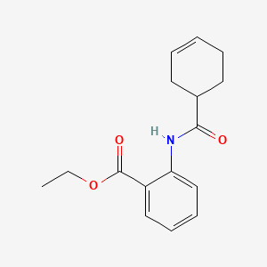 molecular formula C16H19NO3 B1183944 Ethyl 2-[(3-cyclohexen-1-ylcarbonyl)amino]benzoate 