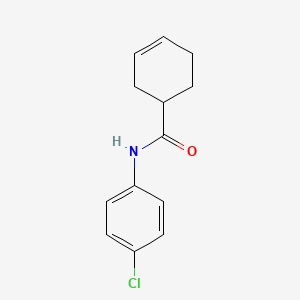 molecular formula C13H14ClNO B1183947 N-(4-chlorophenyl)-3-cyclohexene-1-carboxamide 