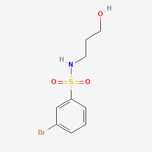 molecular formula C9H12BrNO3S B1183951 3-bromo-N-(3-hydroxypropyl)benzenesulfonamide 