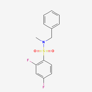 molecular formula C14H13F2NO2S B1183953 N-benzyl-2,4-difluoro-N-methylbenzenesulfonamide 