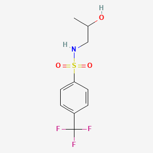 molecular formula C10H12F3NO3S B1183959 N-(2-hydroxypropyl)-4-(trifluoromethyl)benzenesulfonamide 