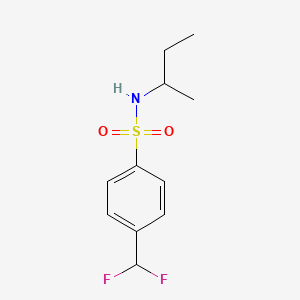 molecular formula C11H15F2NO2S B1183963 N-(sec-butyl)-4-(difluoromethyl)benzenesulfonamide 