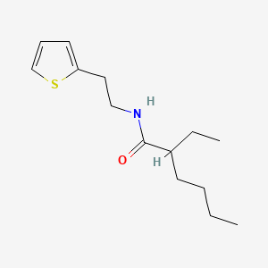 molecular formula C14H23NOS B1183972 2-ethyl-N-[2-(2-thienyl)ethyl]hexanamide 