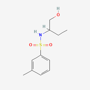 molecular formula C11H17NO3S B1183973 N-[1-(hydroxymethyl)propyl]-3-methylbenzenesulfonamide 