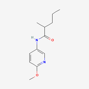 N-(6-methoxy-3-pyridinyl)-2-methylpentanamide
