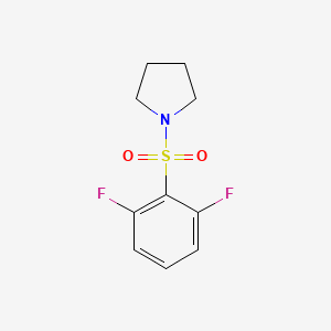 molecular formula C10H11F2NO2S B1183975 1-[(2,6-Difluorophenyl)sulfonyl]pyrrolidine 