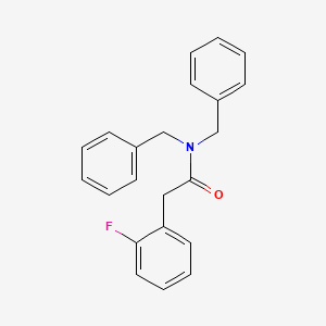 N,N-dibenzyl-2-(2-fluorophenyl)acetamide