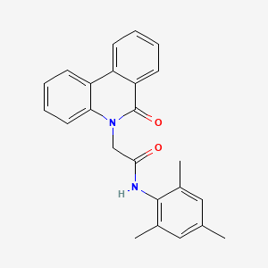 molecular formula C24H22N2O2 B1184043 N-mesityl-2-(6-oxo-5(6H)-phenanthridinyl)acetamide 