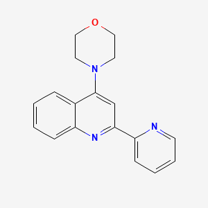 Quinoline, 4-(4-morpholinyl)-2-(2-pyridinyl)-