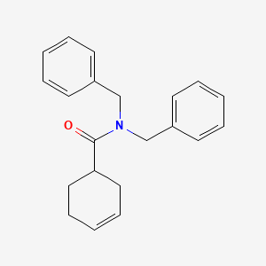 molecular formula C21H23NO B1184067 N,N-dibenzyl-3-cyclohexene-1-carboxamide 