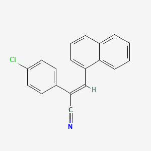 2-(4-Chlorophenyl)-3-(naphthalen-1-yl)acrylonitrile