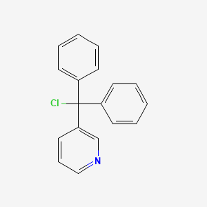 3-[Chloro(diphenyl)methyl]pyridine