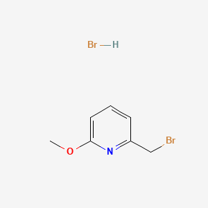 molecular formula C7H9Br2NO B11840736 2-(Bromomethyl)-6-methoxypyridine hydrobromide 