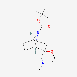 molecular formula C15H26N2O3 B11840761 (1S,2S,4R)-tert-Butyl 4'-methyl-7-azaspiro[bicyclo[2.2.1]heptane-2,2'-morpholine]-7-carboxylate 