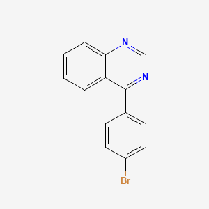 molecular formula C14H9BrN2 B11840805 4-(4-Bromophenyl)quinazoline 