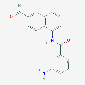 molecular formula C18H14N2O2 B11840826 3-Amino-N-(6-formylnaphthalen-1-yl)benzamide CAS No. 143718-45-0