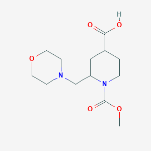 1-(Methoxycarbonyl)-2-(morpholinomethyl)piperidine-4-carboxylic acid