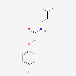 2-(4-fluorophenoxy)-N-(3-methylbutyl)acetamide