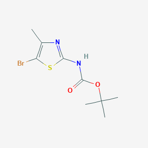 molecular formula C9H13BrN2O2S B11840944 tert-Butyl (5-bromo-4-methylthiazol-2-yl)carbamate 