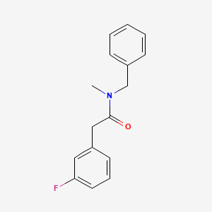 molecular formula C16H16FNO B1184097 N-benzyl-2-(3-fluorophenyl)-N-methylacetamide 