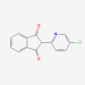 molecular formula C14H8ClNO2 B1184122 2-(5-chloro-2-pyridinyl)-1H-indene-1,3(2H)-dione 