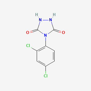 molecular formula C8H5Cl2N3O2 B1184126 4-(2,4-Dichlorophenyl)-1,2,4-triazolidine-3,5-dione 