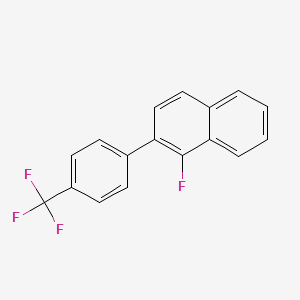 1-Fluoro-2-(4-(trifluoromethyl)phenyl)naphthalene