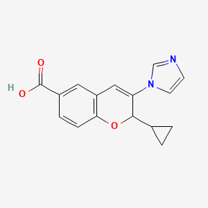 2-Cyclopropyl-3-(1H-imidazol-1-yl)-2H-chromene-6-carboxylic acid