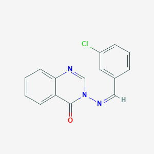 3-[(Z)-(3-chlorophenyl)methylideneamino]quinazolin-4-one