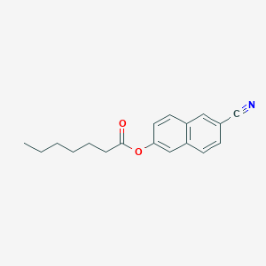 6-Cyanonaphthalen-2-YL heptanoate