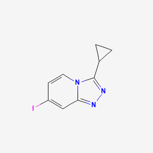 3-Cyclopropyl-7-iodo-[1,2,4]triazolo[4,3-a]pyridine