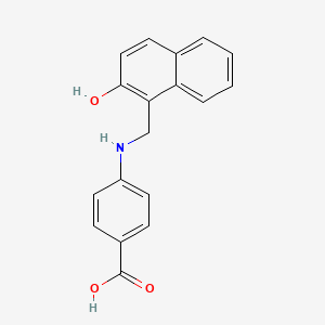 4-{[(2-Hydroxynaphthalen-1-yl)methyl]amino}benzoic acid