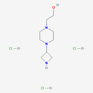 2-(4-(Azetidin-3-yl)piperazin-1-yl)ethanol trihydrochloride