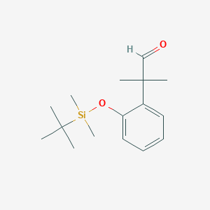 2-[2-[Tert-butyl(dimethyl)silyl]oxyphenyl]-2-methylpropanal