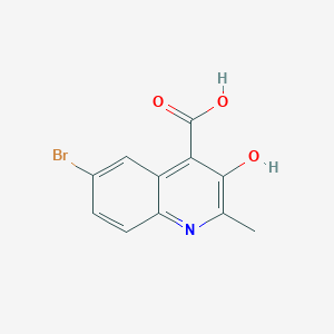 6-Bromo-3-hydroxy-2-methylquinoline-4-carboxylic acid