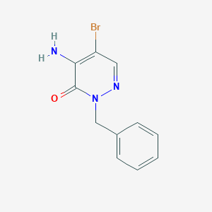 4-Amino-2-benzyl-5-bromopyridazin-3(2H)-one