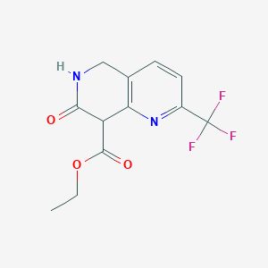 Ethyl 7-oxo-2-(trifluoromethyl)-5,6,7,8-tetrahydro-1,6-naphthyridine-8-carboxylate