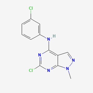 6-Chloro-N-(3-chlorophenyl)-1-methyl-1H-pyrazolo[3,4-d]pyrimidin-4-amine