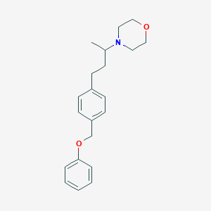 molecular formula C21H27NO2 B011842 4-(1-Methyl-3-(phenoxymethylphenyl)propyl)morpholine CAS No. 19733-88-1